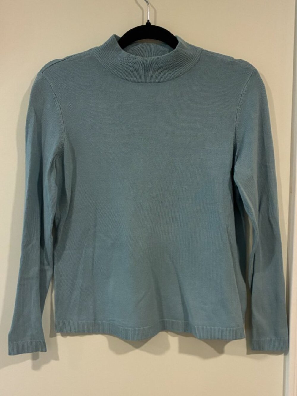 Charter Club Mock Neck Long Sleeve Knit Top
